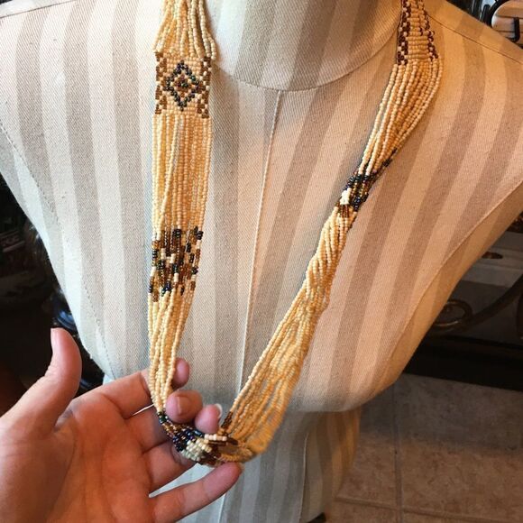 MATCHING BEADED Necklace & Earring Set - Picture 2 of 6